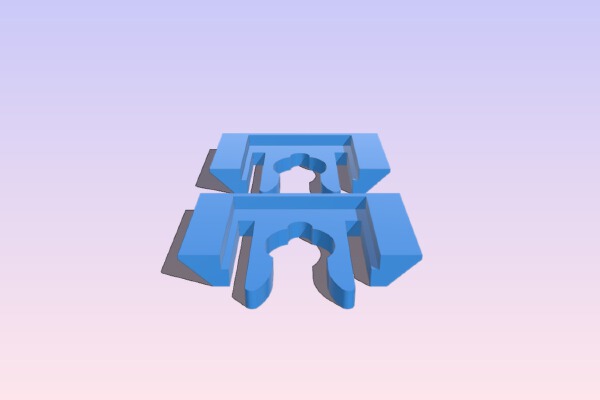 Twinstar II hatch _ canopy clips (female part) | 3d print model