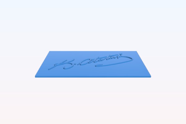 Mustafa Kemal Ataturk Signature | 3d print model