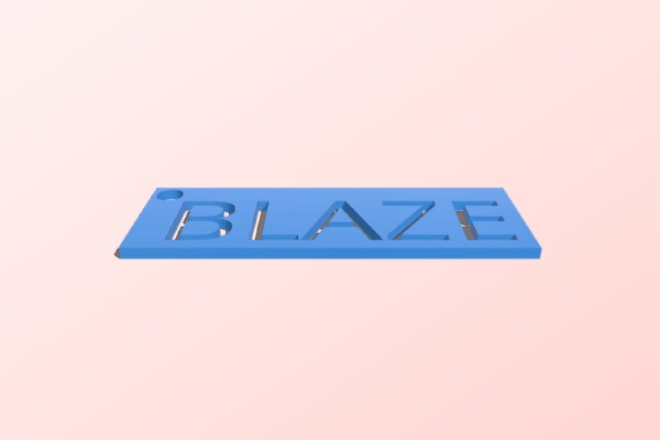 Blaze Key Chain 170222 | 3d print model