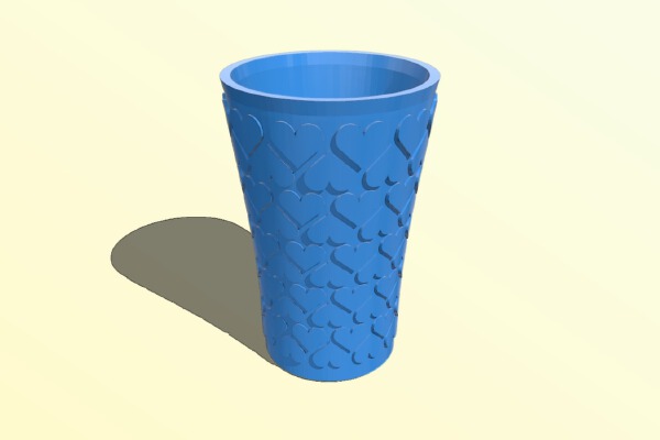 Valentine Vase | 3d print model