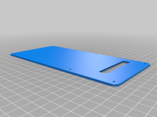 Fender Stratocaster Back Plate Cover for only Stratocaster-3D | 3d print model