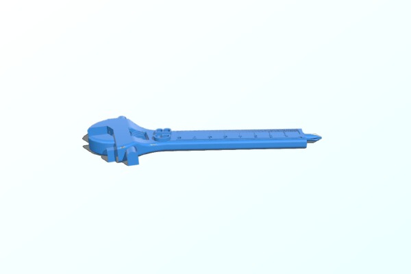 Remixed Wrench-Ruler-Screw thing | 3d print model