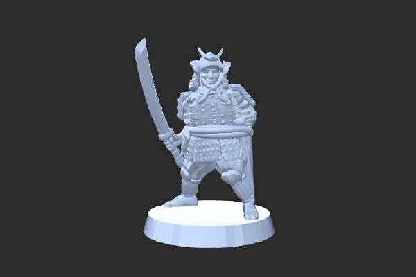 Samurai in armor | 3d print model