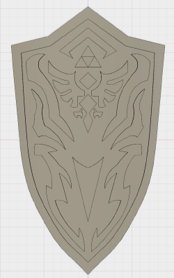 BotW Royal Guard's Shield | 3d print model