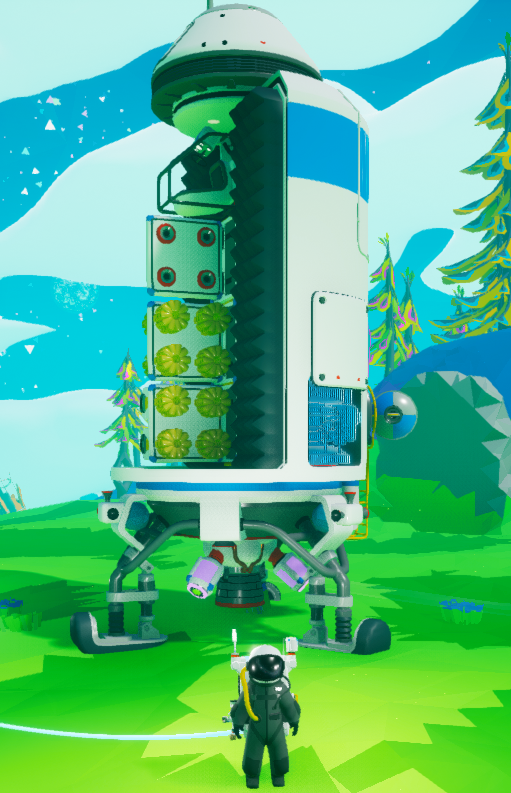 Astroneer Large Shuttle (with liquid fuel thruster)