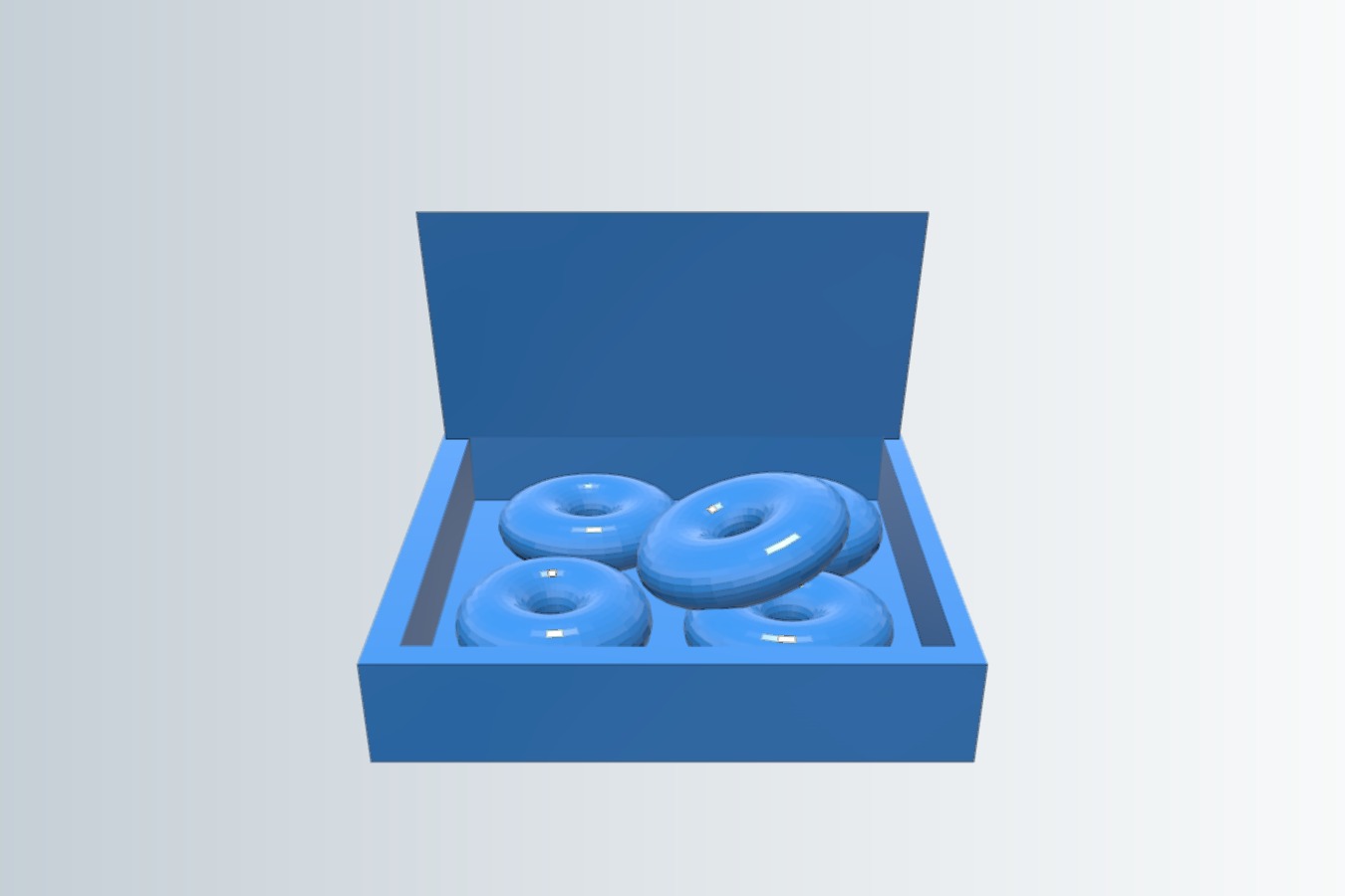 Un-Frosted Doughnut Box