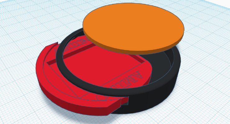 Amiibo Base SD Card Holder | 3d print model