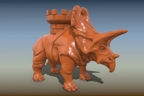 Battle dinosaur | 3d print model