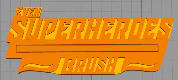 Superhero Toothpaste Squeezer massive (dual extrusion)