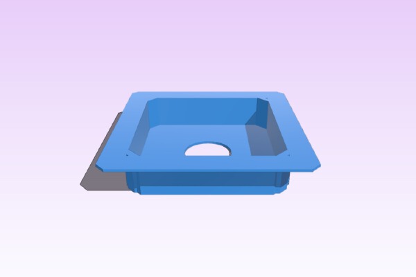 4x5 Recessed Lens Board | 3d print model