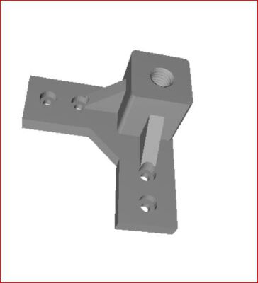 2020 Bracket for Adjustable Feet M8 | 3d print model