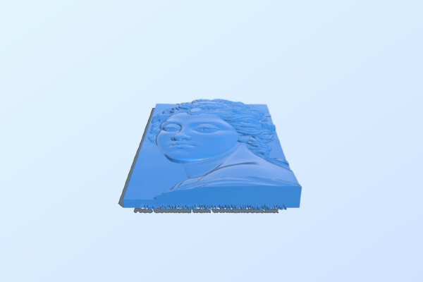 Picture of a lady | 3d print model