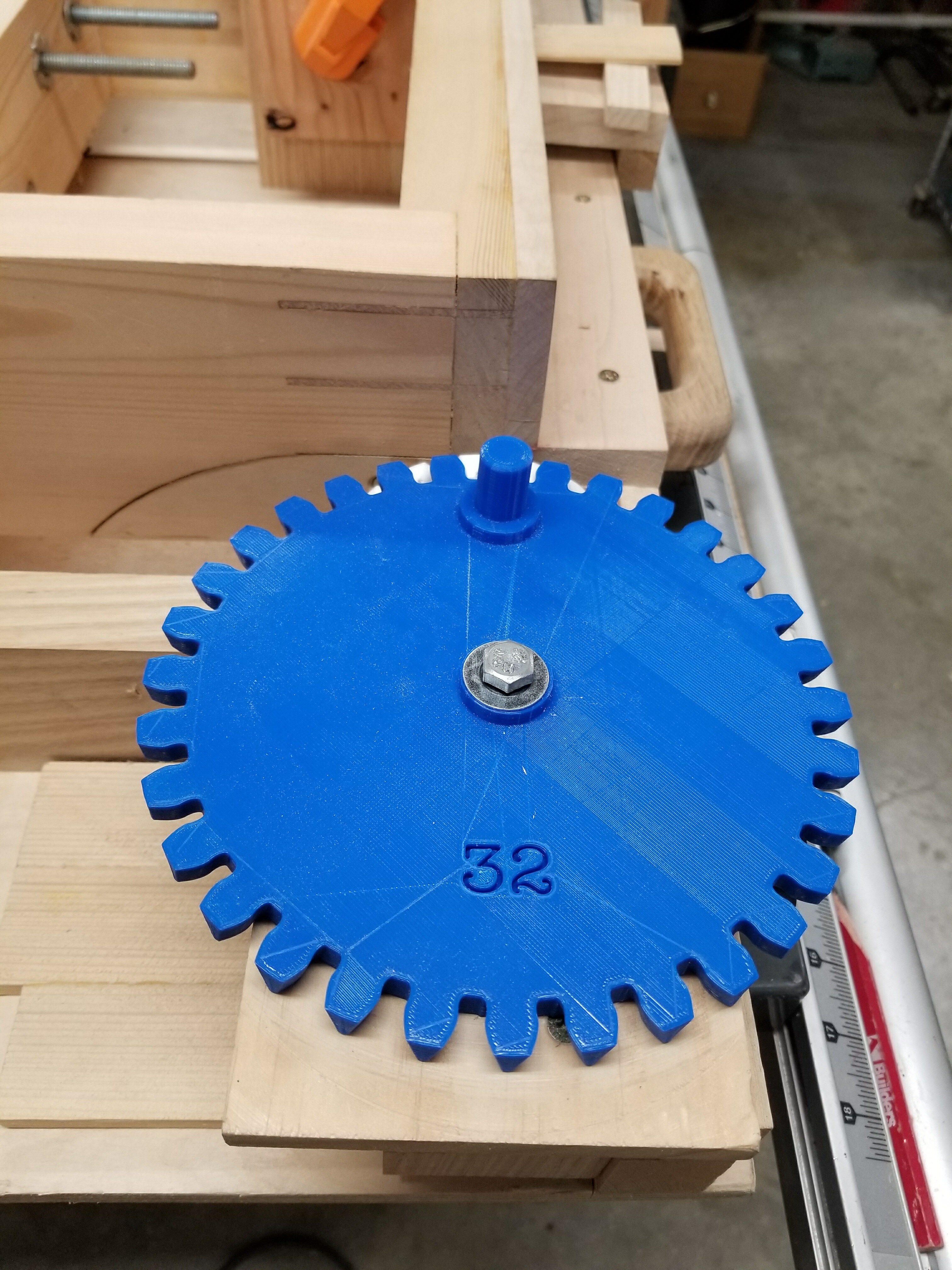 Gears for box joint jig