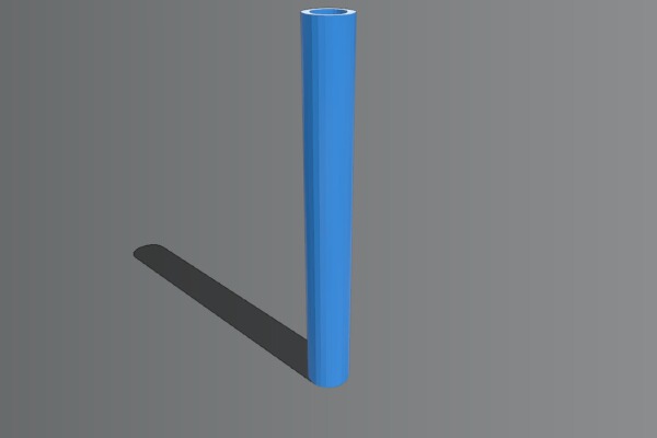 Simple arm tube and inforced tube. | 3d print model