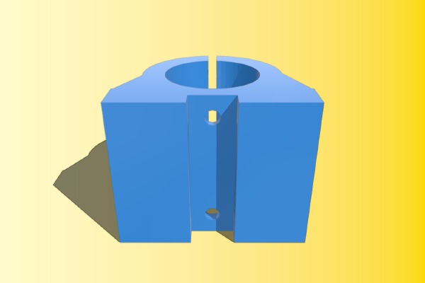 X-Carve spindle dust collector mount | 3d print model