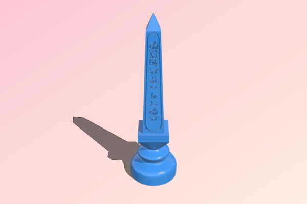 Remixed rook of complete Egypt chess set by runsys | 3d print model
