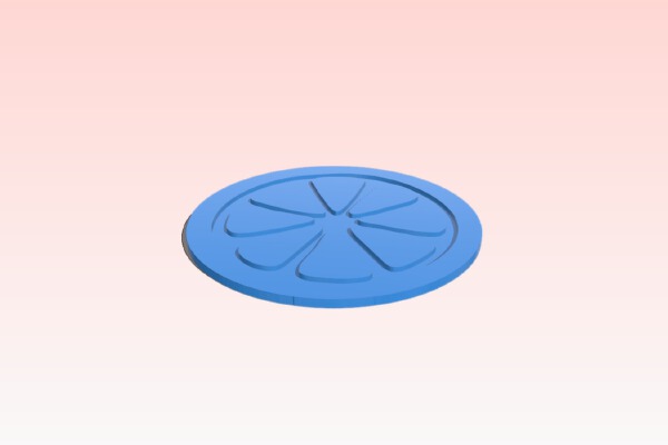 Citrus Fruit Slice Coaster | 3d print model