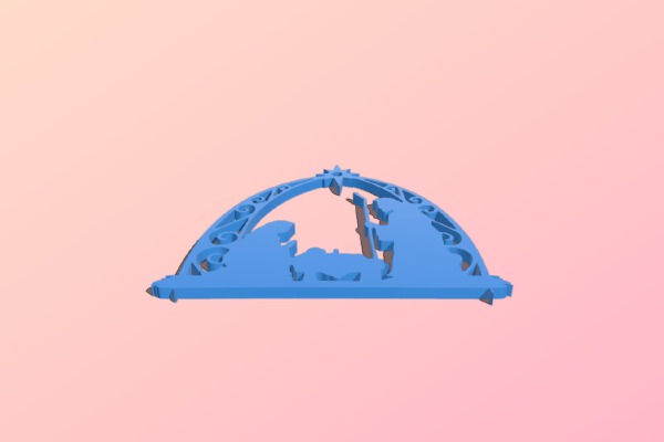 Manger Scene ornament | 3d print model