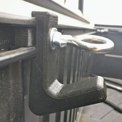 Tacoma Bed rail Insert Hook | 3d print model