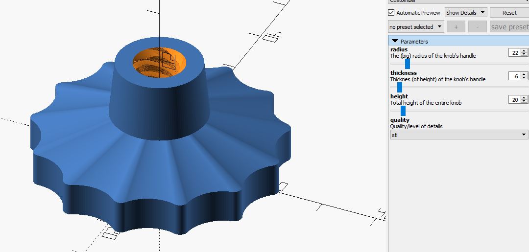 z-Axis Knob