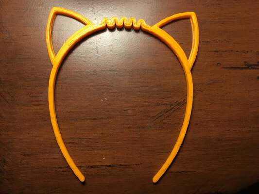 Modified Cat Ear Headband - Flexible | 3d print model