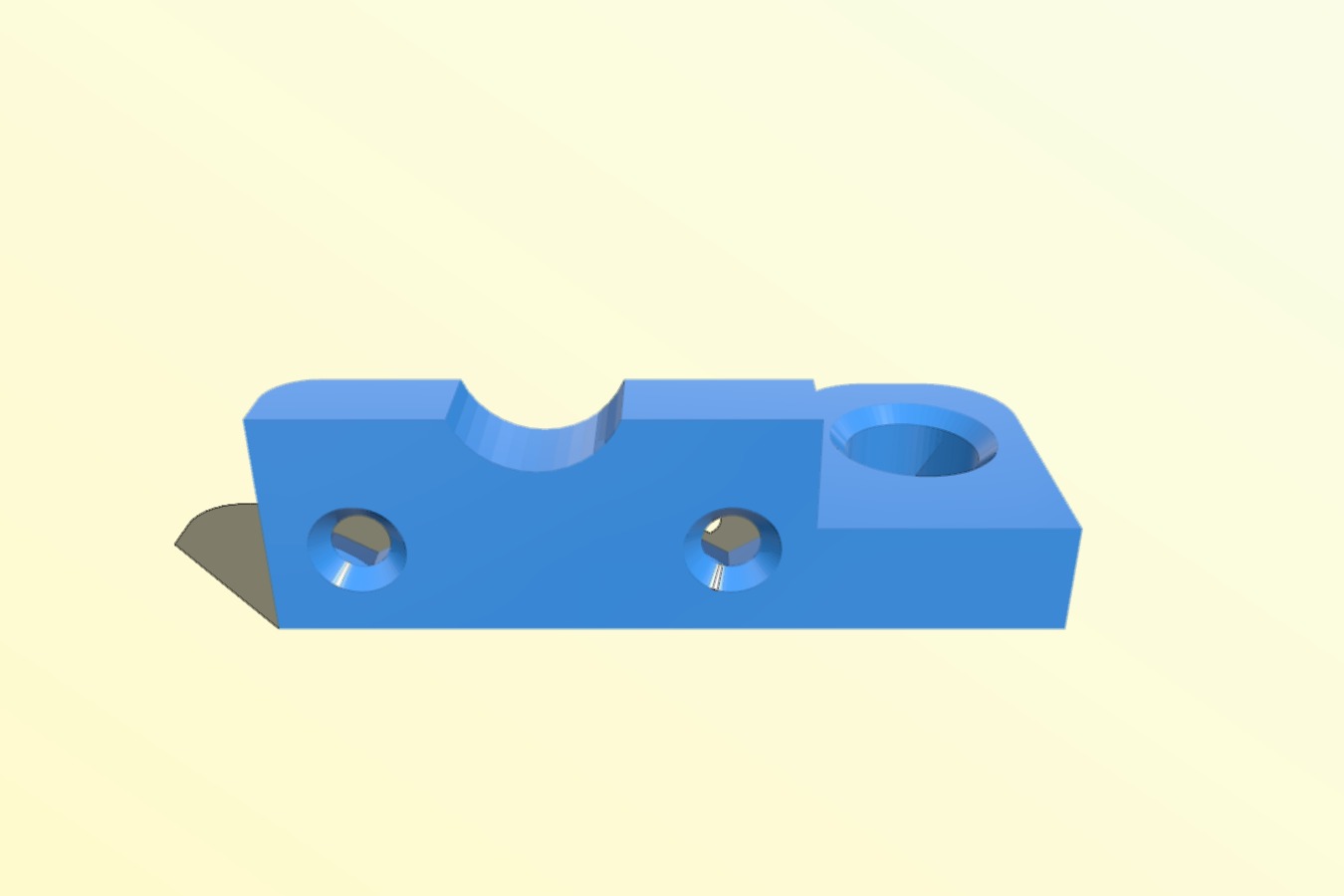 Support bracket for Y idler on ToM