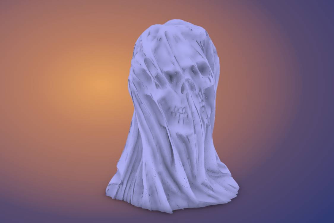 Skull Bride | 3d print model