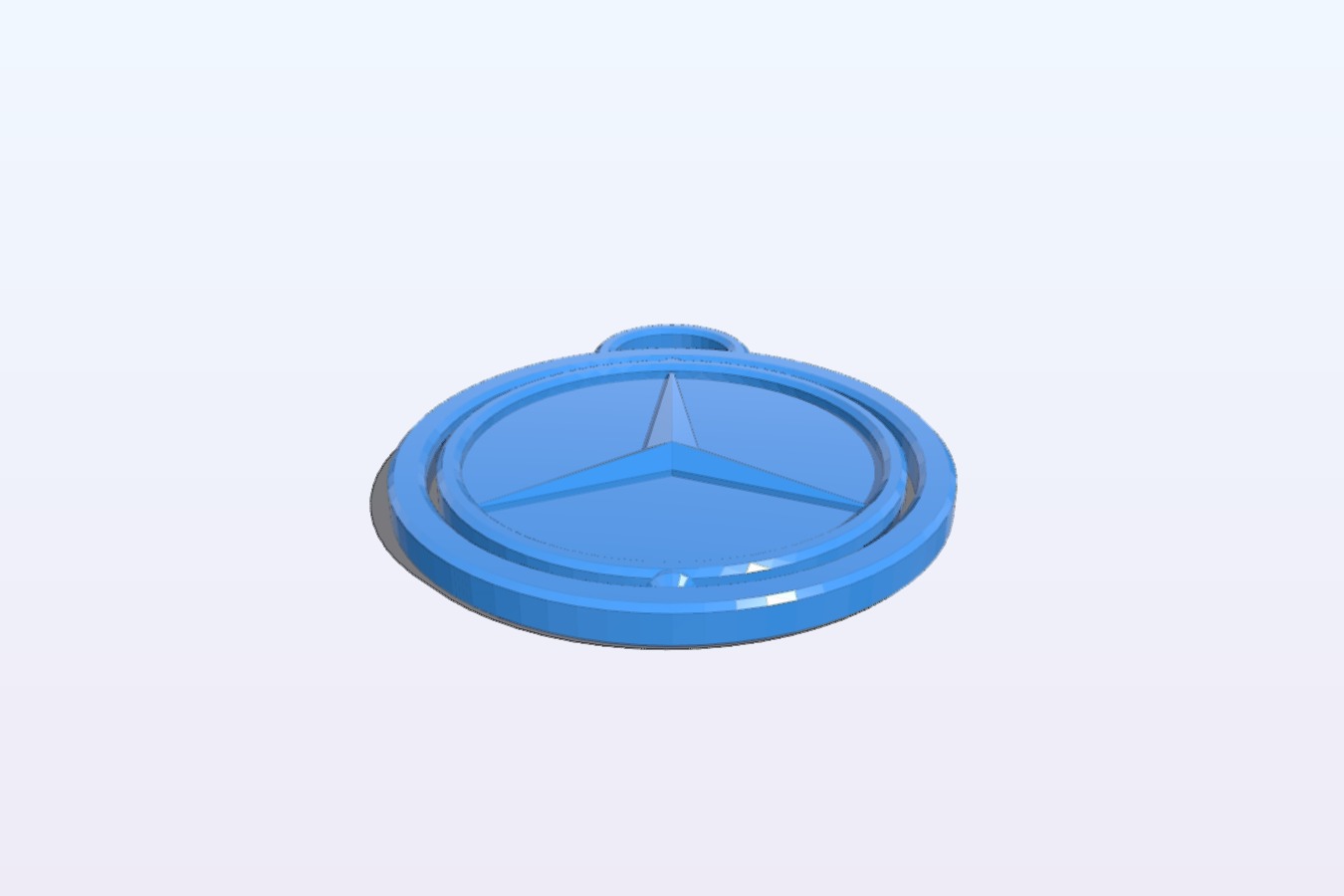 Benz spinning key chain