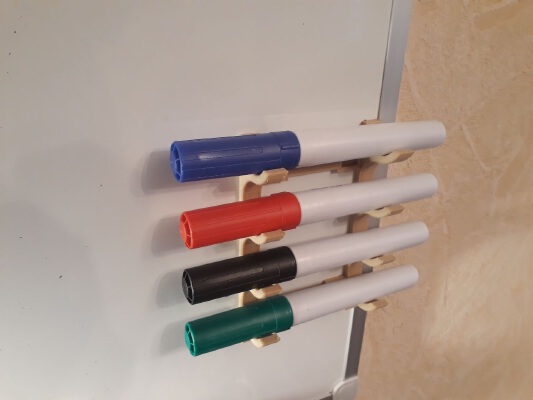 Parametric Whiteboard Marker Holder | 3d print model