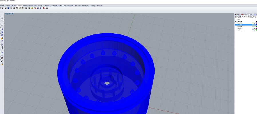 2.2 Military rim with cap | 3d print model