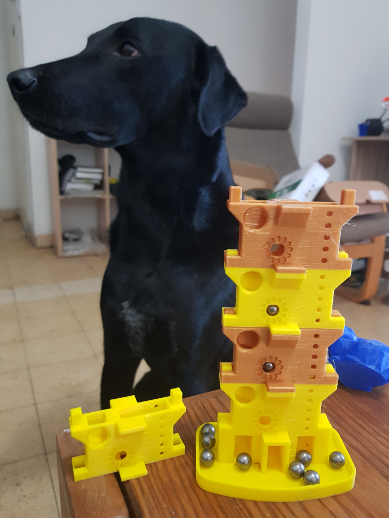 Marble binary tower