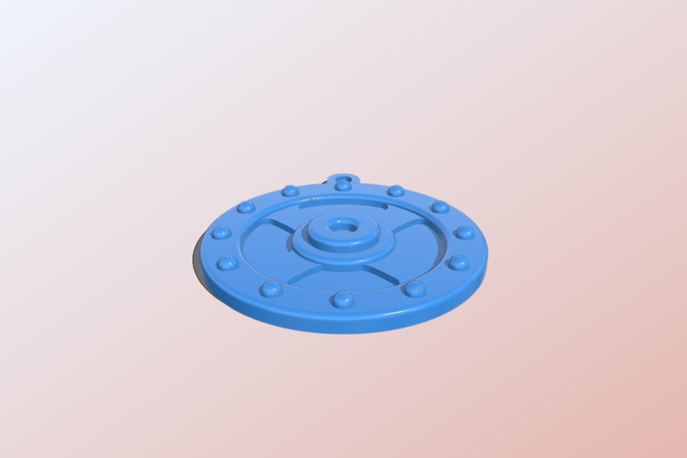 He-Man Shield Keychain
