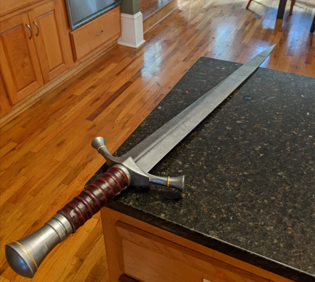 Boromir's Sword form Lord of the Rings Full Size, 8x8 Bed Printable
