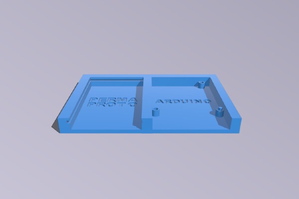 Adafruit Perma-Proto + Arduino Uno holder | 3d print model