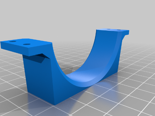 55mm diameter CO2 laser mount tube holder | 3d print model