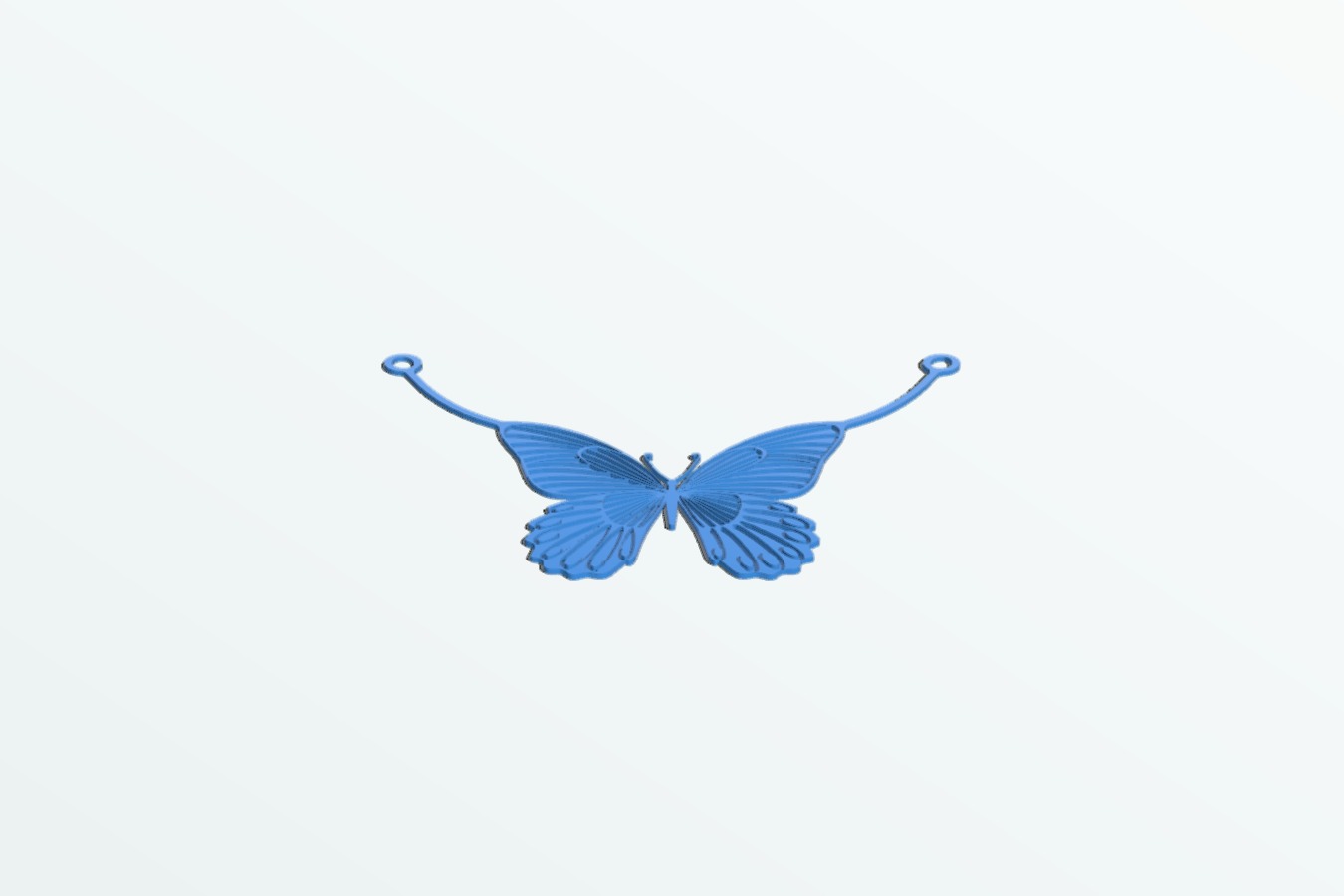 Translucent Butterfly Necklace