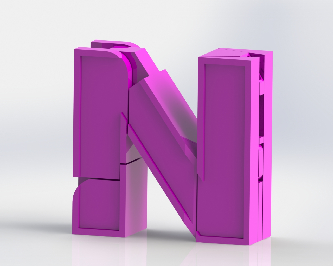 Alphabet Robot - N