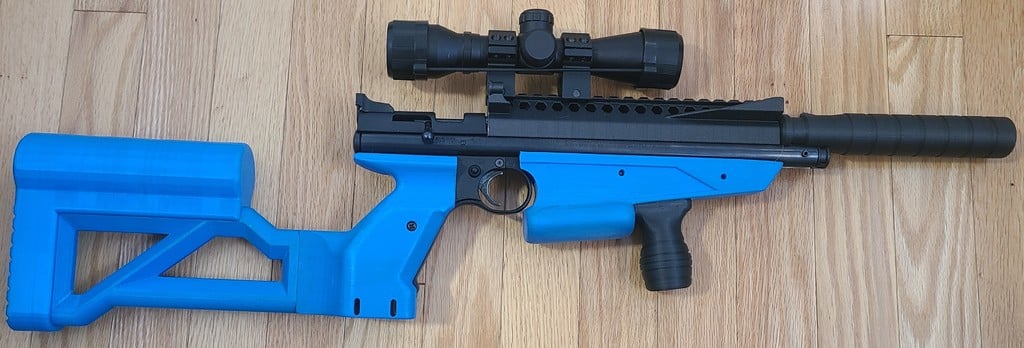 Crosman 1377 Picatinny rail with "Iron " Sights | 3d print model