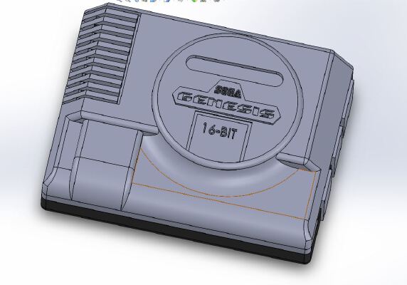 Mini-SegaGenesis Raspberry PI B 1_2 | 3d print model