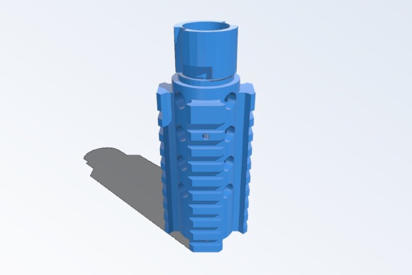 Shortened Nerf Stryfe M4 Like Barrel | 3d print model