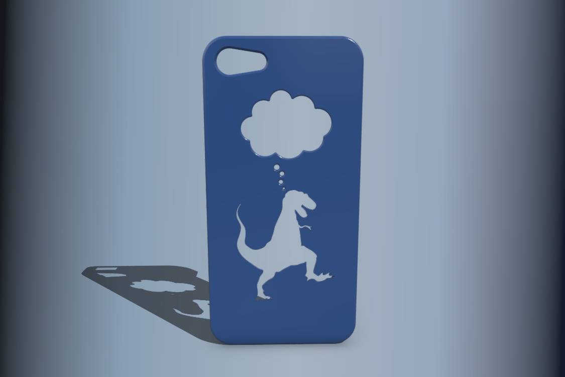 Dinosaur shaped phone Case