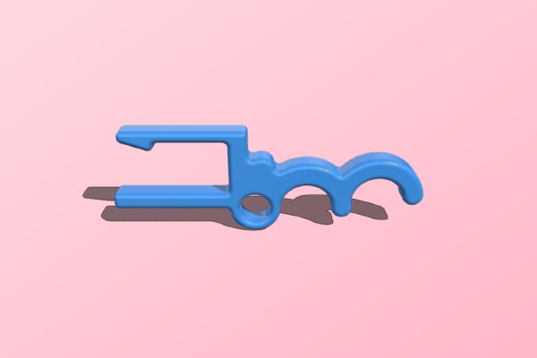 Clip on hook | 3d print model