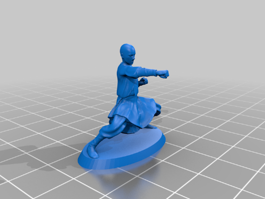 Moines combattants (fighting monks) | 3d print model