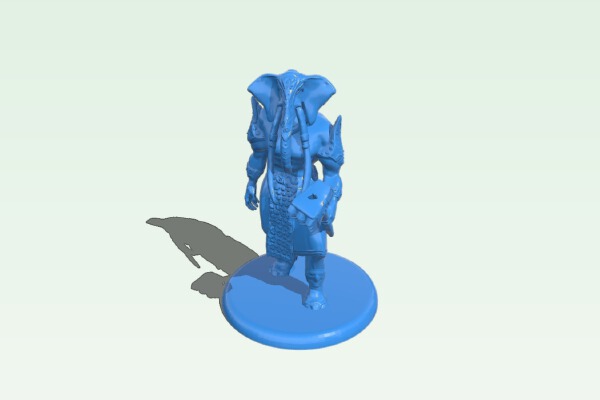 Elephant warrior | 3d print model