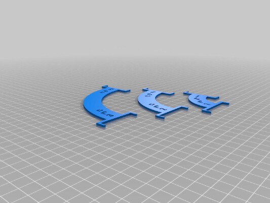 X-wing Casual Movement Assist Templates | 3d print model