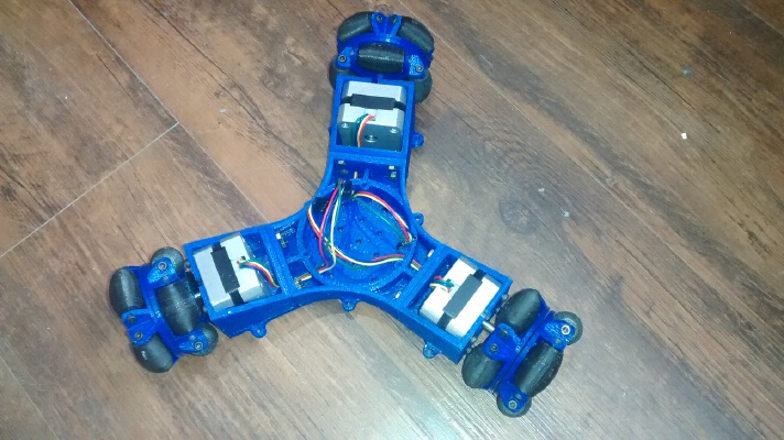 3 wheels Omnidirectional plataform | 3d print model