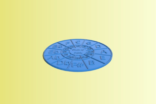 Circle of Fifths Plaque | 3d print model