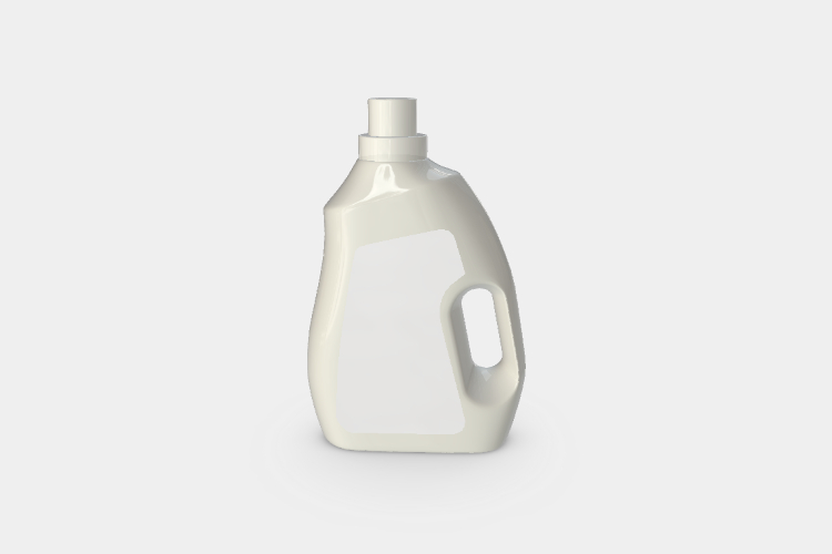 Plastic Bottles for Cleaning Products Mockup