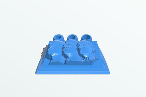 Pens and pencils stand Lenin-Stalin-Putin. S-L-XL size | 3d print model