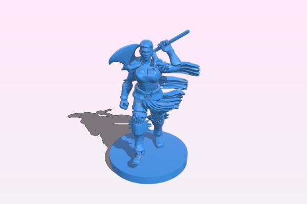Female Barbarian | 3d print model